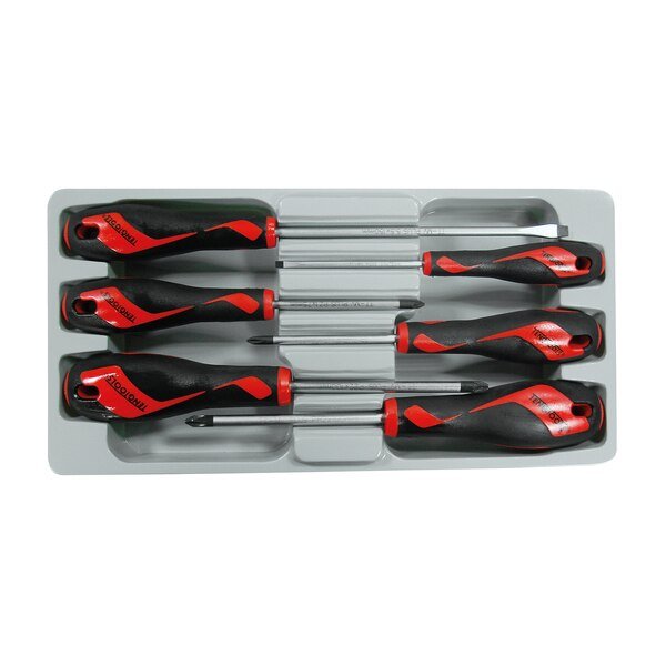 MD906N - 6 Piece Screwdriver Set (Flat, PH, PZ), Teng Tools, Mfr#: MD906N